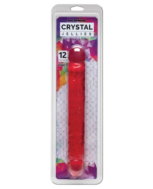 Crystal Jellies 12″ Jr. Double Dong – Pink