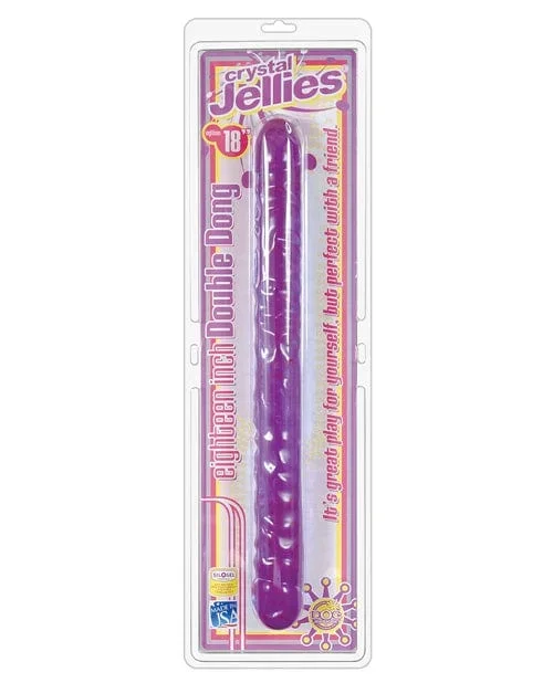 Crystal Jellies 18″ Double Dong – Purple