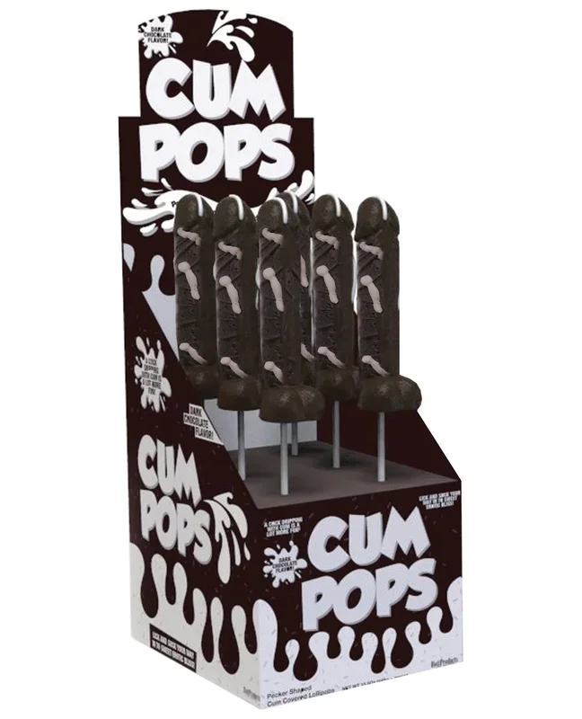 Cum Cock Pops Display – Dark Chocolate Display of 6