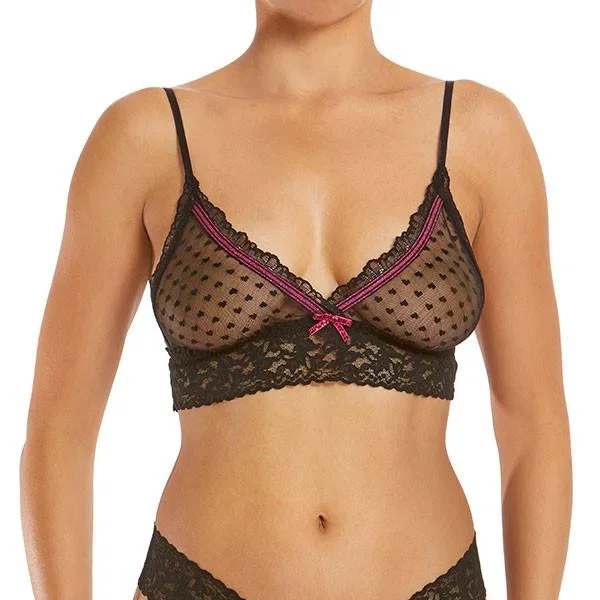 Cupid Bralette – Black/Pink –