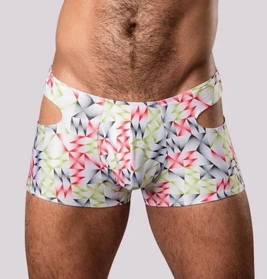 Cut It Out Cutout Mini Short Red XL – Bold Side Cutouts & Comfortable Pouch