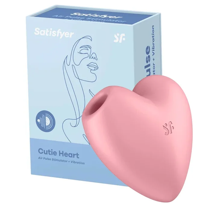 Cutie Heart Pleasure Air Vibrator – Pink