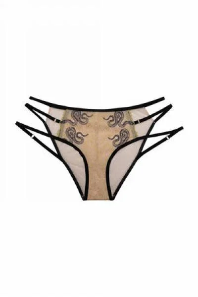 Dakota Snake Brief with Ring Details and Straps –