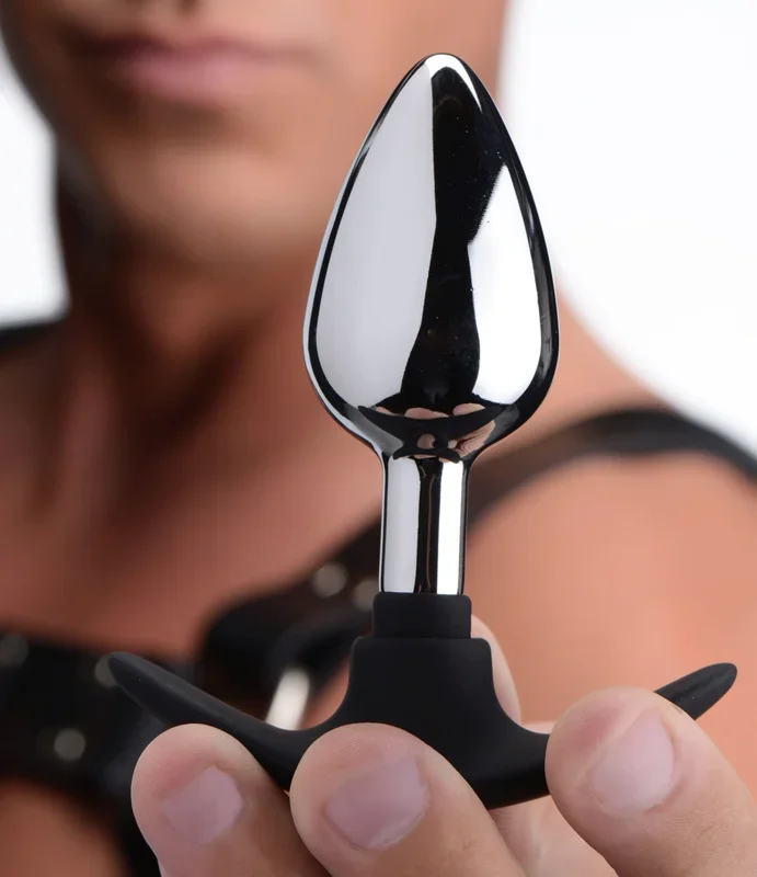 Dark Invader Metal and Silicone Anal Plug – Medium