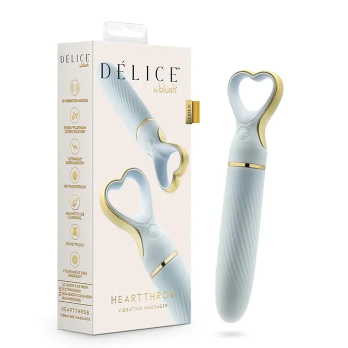 Delice Heartthrob Vibrator with 10 Modes for Precise Pleasure