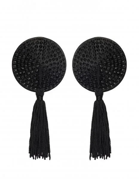 Diamante Tassie Pastie – Black