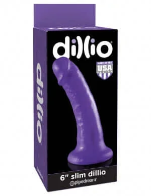 Dillio 6 inches Slim Dildo Purple