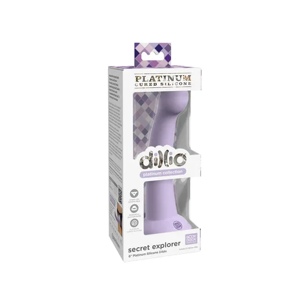 Dillio Platinum 6′ Secret Explorer Silicone Dildo – Purple