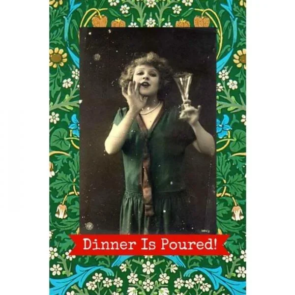 Dinner is Poured Magnet 2″ x 3″