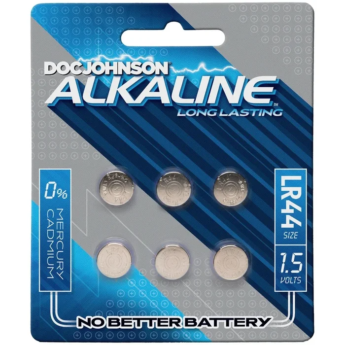 Doc Johnson Alkaline LR44 Batteries 15 Volt for Small Vibrators