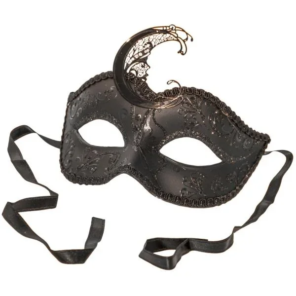 Donatella Venetian Mask – Black