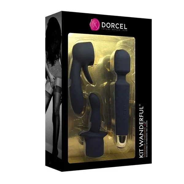 Dorcel Wanderful Kit Stimulator Vibrator 2 Attachments