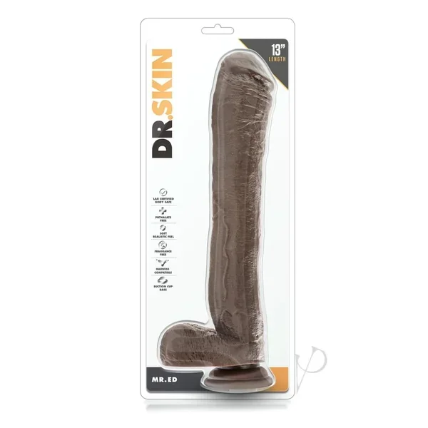Dr Skin Mr Ed 13 Dildo Chocolate