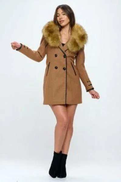 Dream On Adele Coat – Camel –