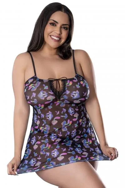 Dress and G-String Set – Mushroom – Queen Size