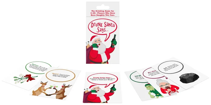 Drunk Santa Says – Adult Drinking Card Game Party Edition