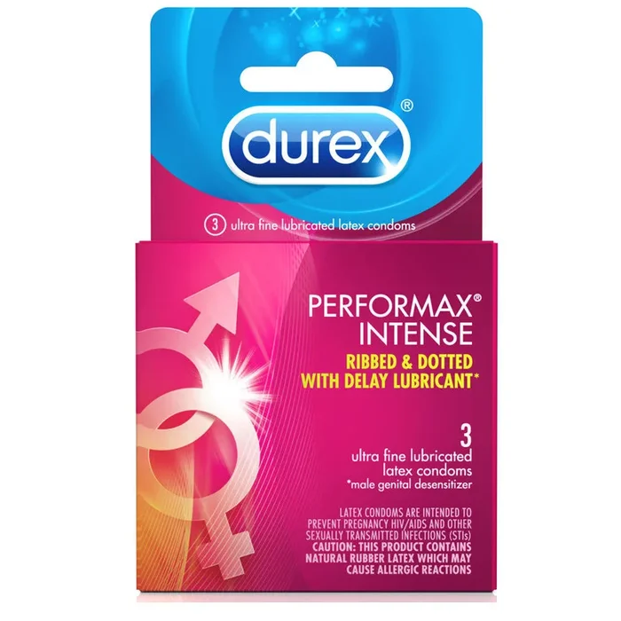 Durex Performax Intense Condoms 3 Pkg