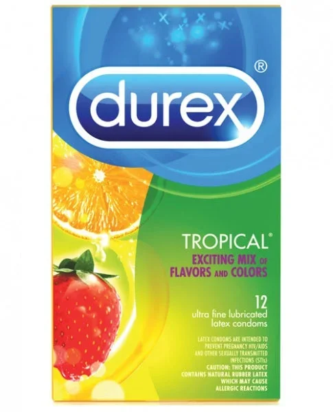 Durex Tropical Color & Scents Condoms – Box of 12