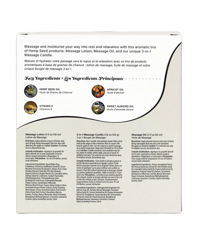 Earthly Body Hemp Seed Massage in a Box – Asst. Isle of You