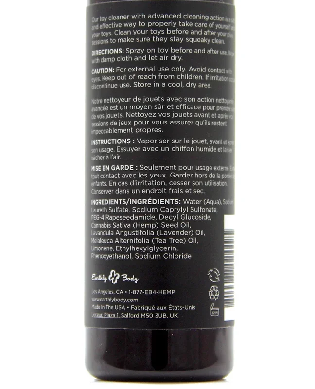 Earthly Body Hemp Seed Toy Cleaner – 4 oz
