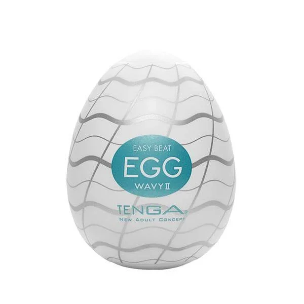Egg Wavy II from Tenga | Super Stretchable Disposable Masturbator for Varied Sensations