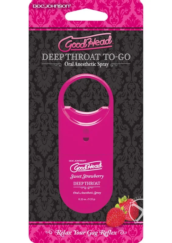 Enhance Your Oral Pleasure with GoodHead Deep Throat To Go in Strawberry Flavor