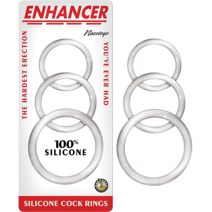 Enhancer Silicone Cock Rings – Clear