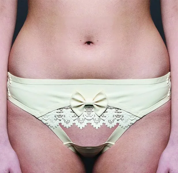 Eos Latex Knicker Panty – White –