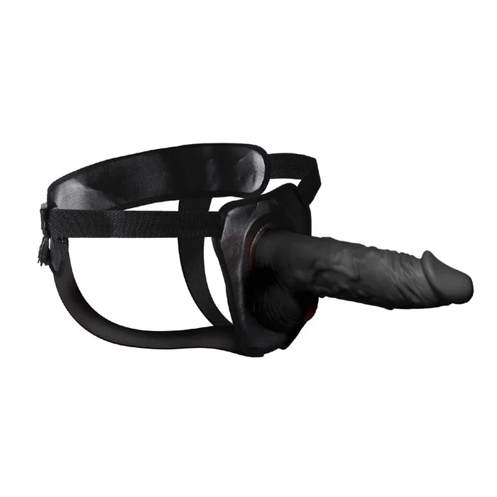Erection Assistant 9.5 Inch Hollow Strap-On – Black