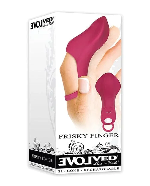 Evolved Frisky Finger Rechargeable Bullet – Burgundy