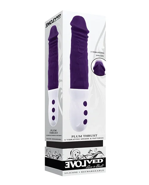 Evolved Plum Thrust Realistic Shaft Vibrator – Purple