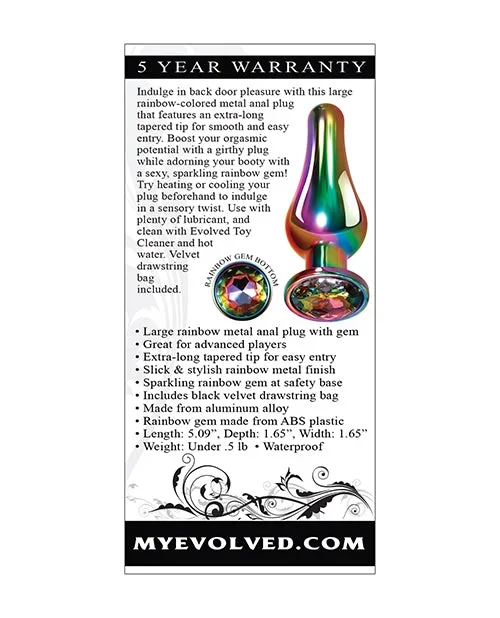 Evolved Rainbow Metal Plug – Large