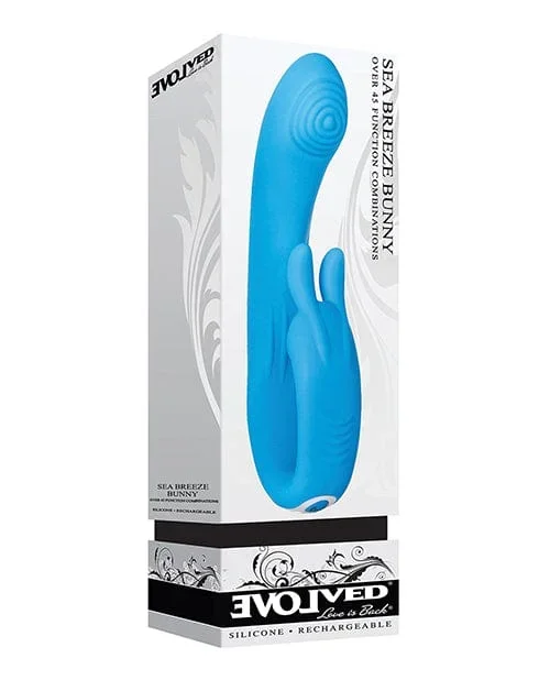 Evolved Sea Breeze Bunny Rechargeable Dual Stim – Blue