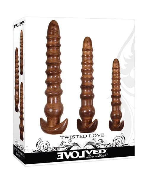 Evolved Twisted Love 3 Piece Plug Set – Gold