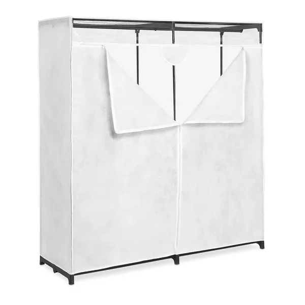 Extra Wide Clothes Closet, White, 60″