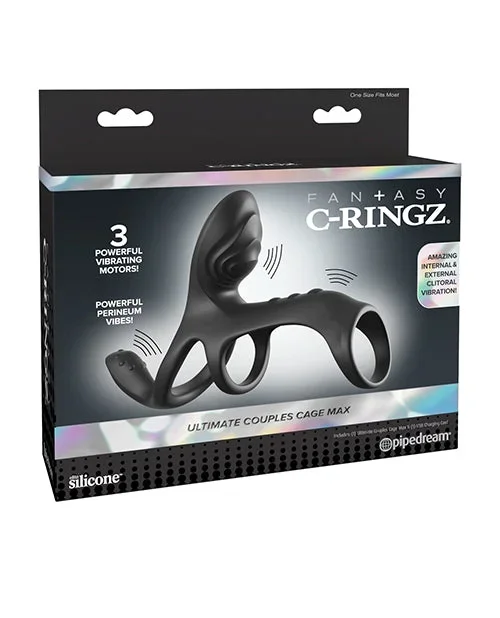 Fantasy C-Ringz Ultimate Couples Cage Max – Black