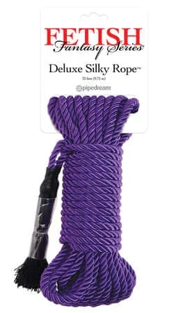 FETISH FANTASY SERIES DELUXE SILK ROPE PURPLE