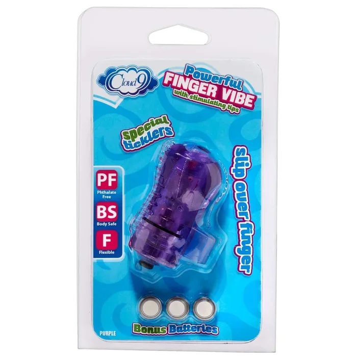 Finger Vibe W/stimulating Tips Purple