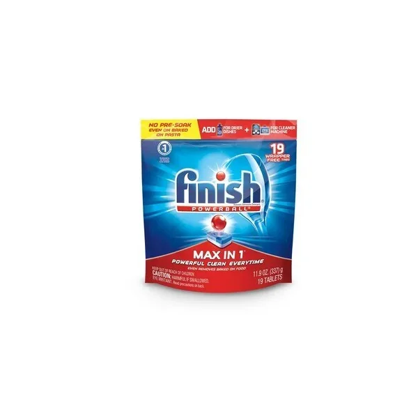 Finish Dishwasher Detergent Pods – Powerball – Finish Max In 1 – 19 Ct – 6 Pack