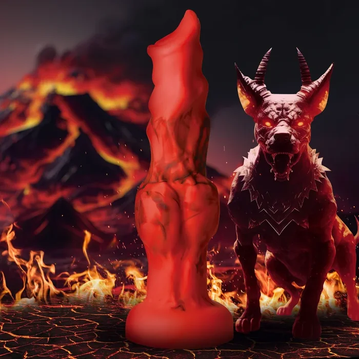 Fire Hound Silicone Dildo – Large