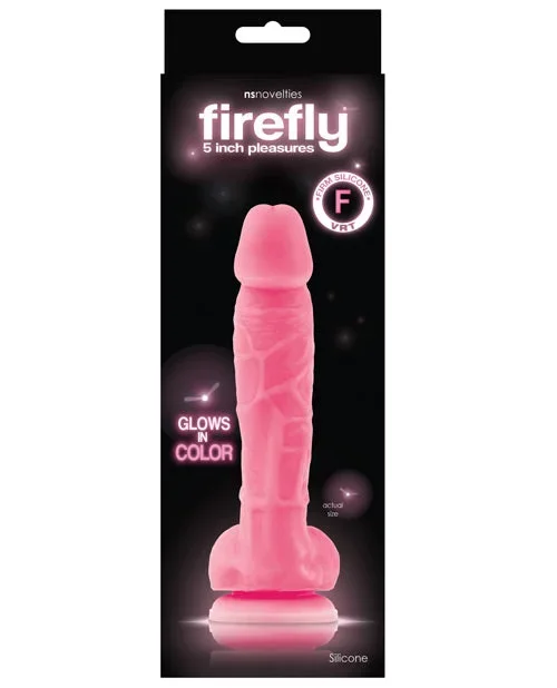 Firefly 5″ Silicone Glowing Dildo – Pink