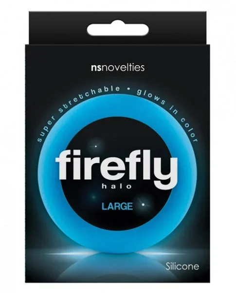 Firefly Halo Large Cockring – Blue