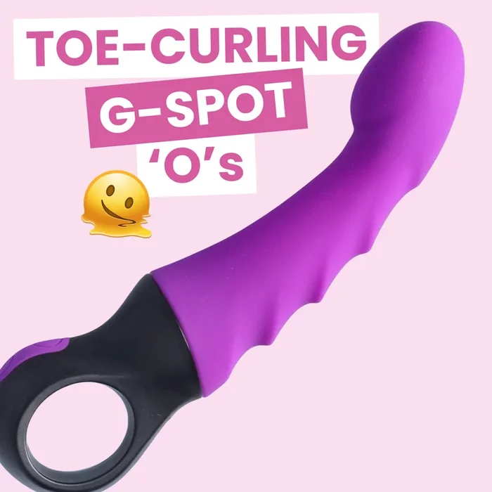 Flexible Vibrating G-Spot Dildo – Curved To Hit The G-Spot & P-Spot Just Right!