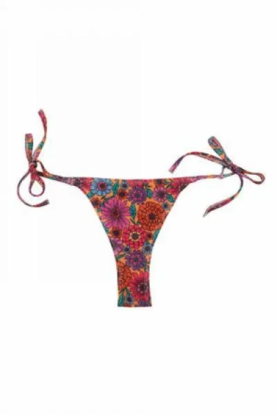 Floral 70’s Tie Side Bikini Brief –
