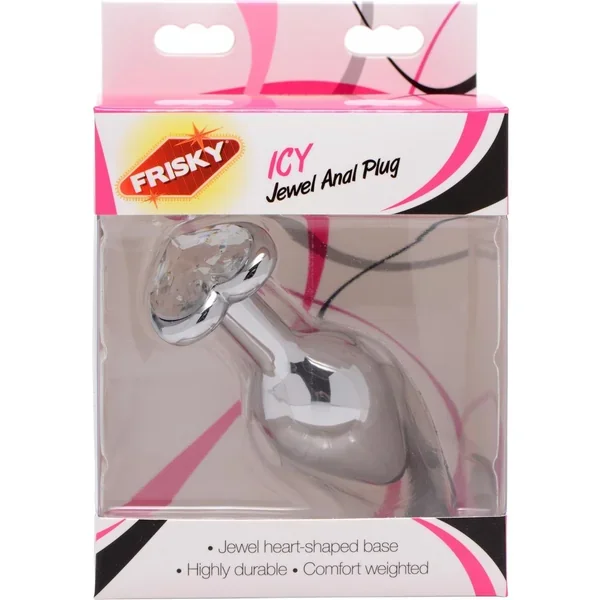 Frisky Icy Jewel Anal Plug Metal 3 Inch