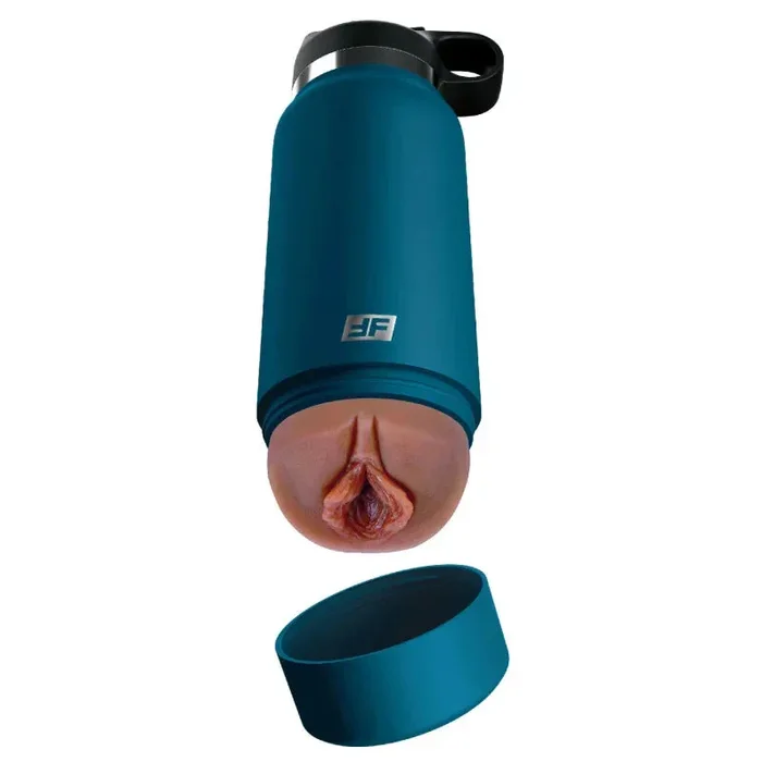Fuck Flask – Private Pleaser – Blue Bottle – Brown