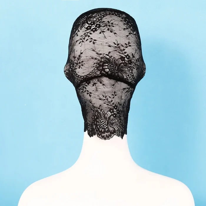 Full Black Lace Hood