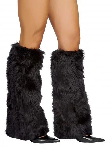 Fur Boot Covers – Black