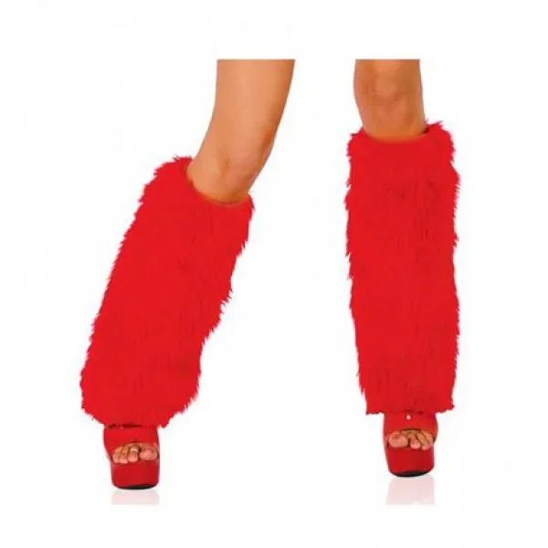 Fur Boot Covers – Red