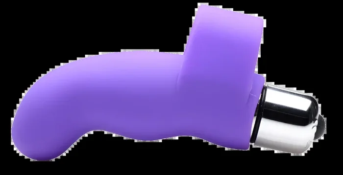 G-Thrill Silicone Finger Vibrator – Purple